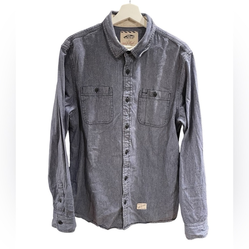 Vans Chambray Button Down Long Sleeve Shirt